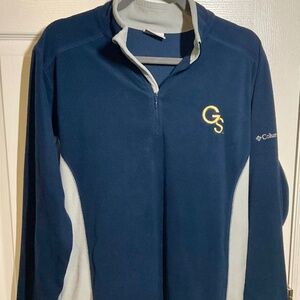 Columbia + Georgia Southern GS Logo Embroidered Fleece quarter zip Size Medium
